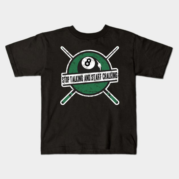 Pool Billard Kids T-Shirt by Dojaja